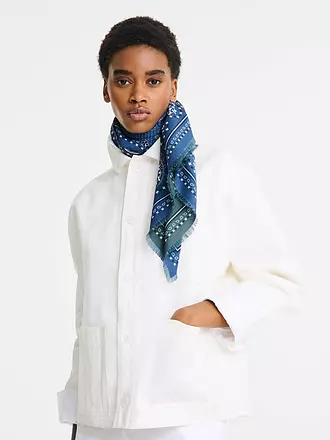 LONGCHAMP | Schal French Bandana, Atlantique/origan | 